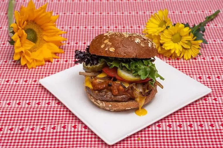 TLC's vegan burger
