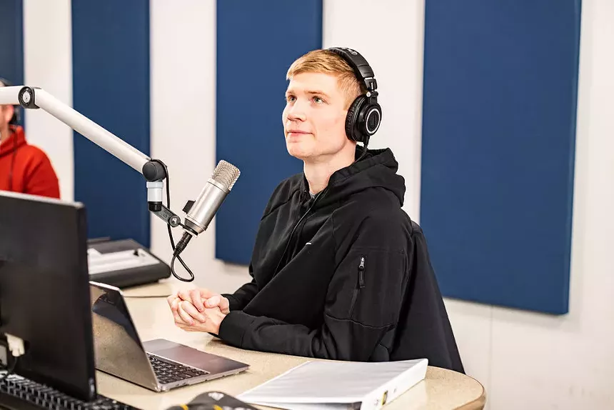 David Mino of The Sweet Spot on 1310 The Ticket grew up listening to the station as a boy. Being behind the mic as a host now is "pretty wild," he says.
