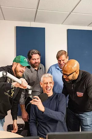 Matt McClearin, Gordon Keith, Craig Miller, George Dunham and Donovan Lewis entertain morning listeners to 1310 The Ticket, which is celebrating 30 years as North Texas' favorite sports-talk radio station.