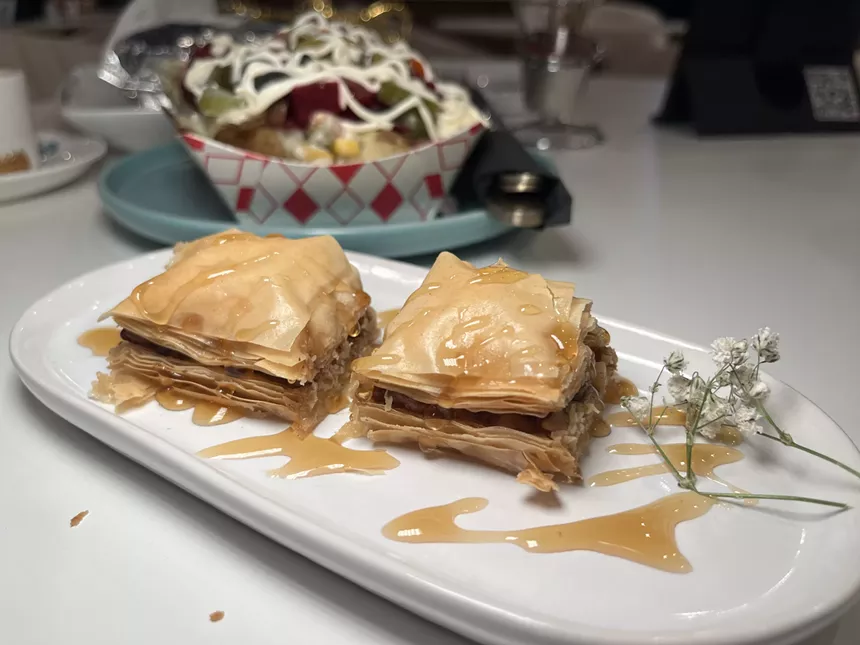 baklava at Aladdin Cafe