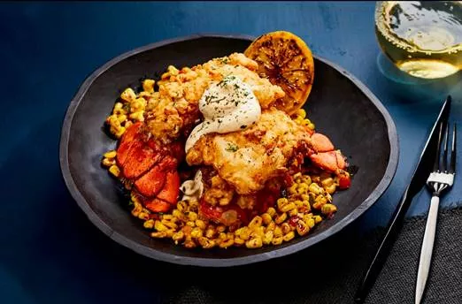 Twin fried lobsters from Nouveau Noir