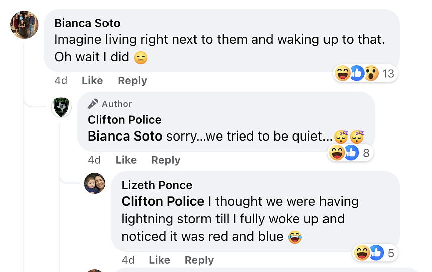 Clifton Police reply to Facebook comments about the DQ drug bust.