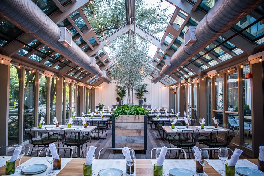 The greenhouse at Sixty Vines