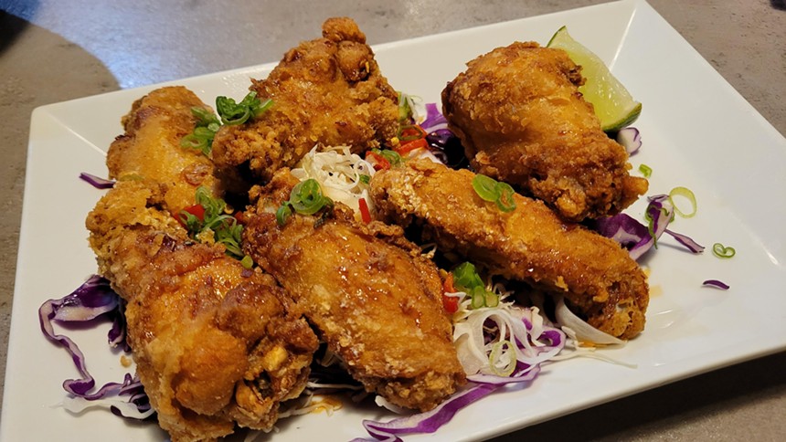 Nuoc mam fried wings at Four Sisters.
