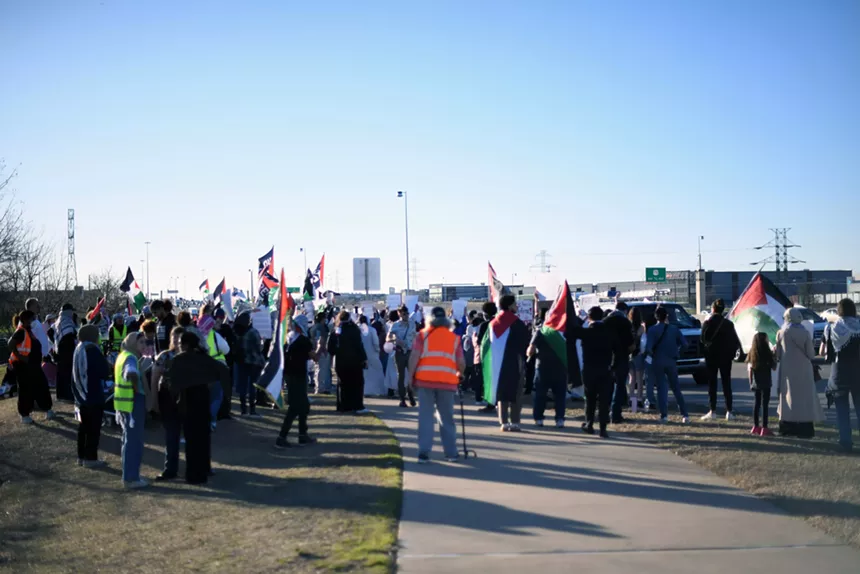 Rally for Palestine at Raytheon in Richardson