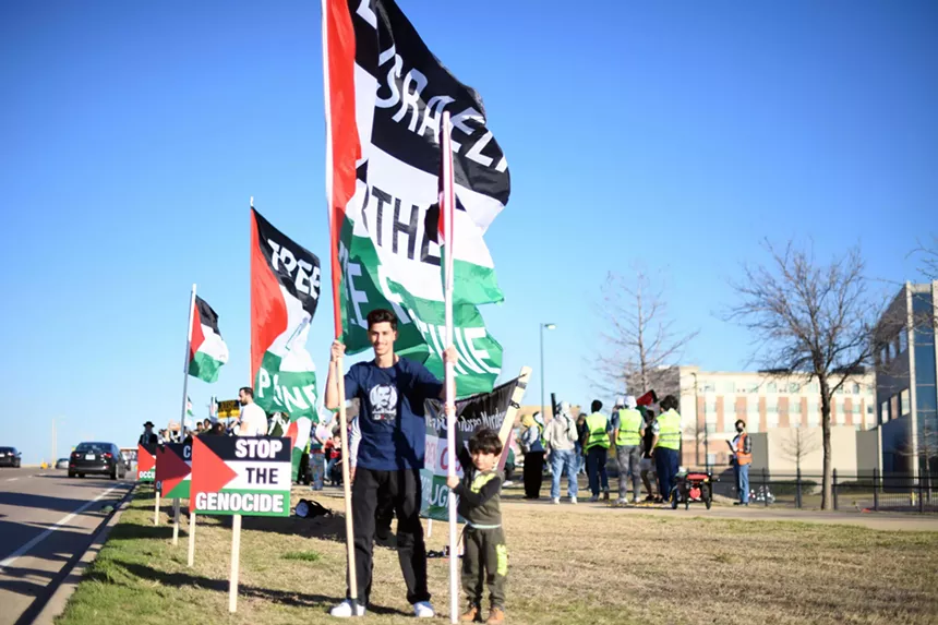 Rally for Palestine at Raytheon in Richardson