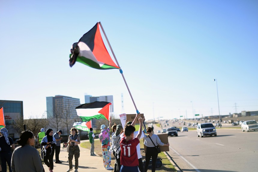 Rally for Palestine at Raytheon in Richardson