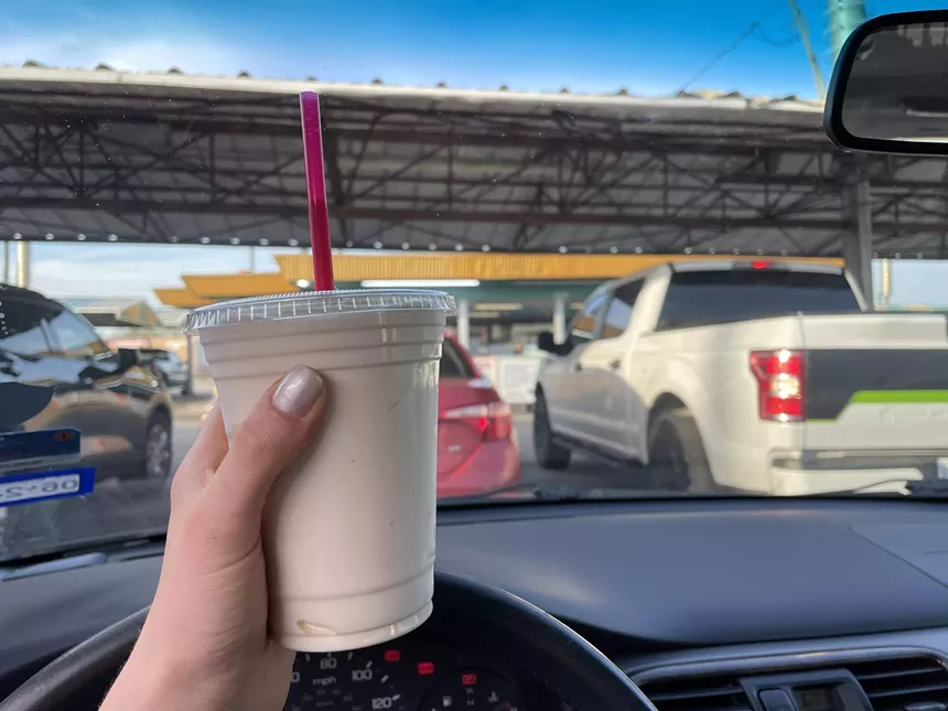 a vanilla shake at Keller's