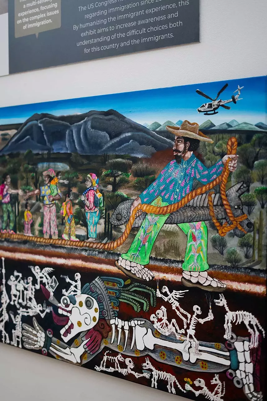 One of the works on display at the upcoming La Frontera: The Border exhibition at the Irving Archives and Museum.