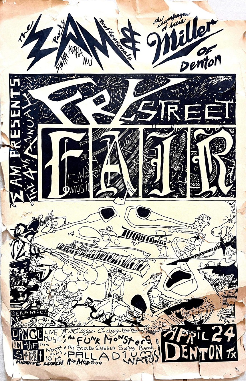 A Fry Street Fair poster from 1985
