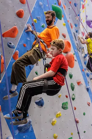 indoor rock climbing