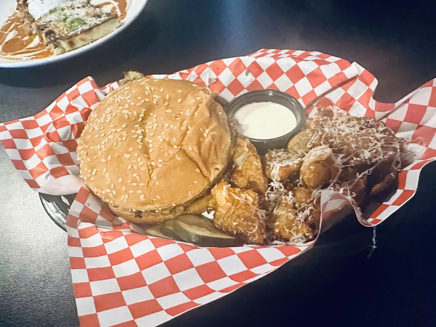 the burger at picone in denton