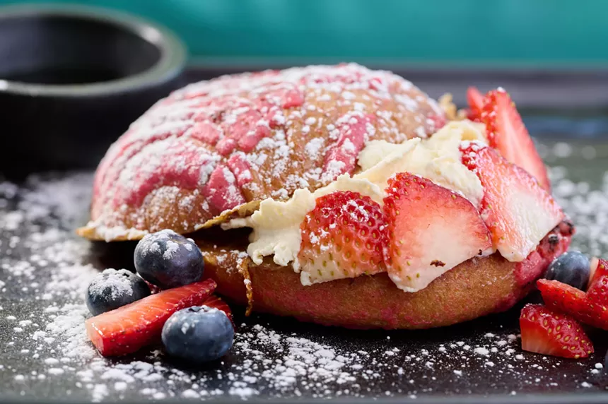 concha french toast at cuates ktichen