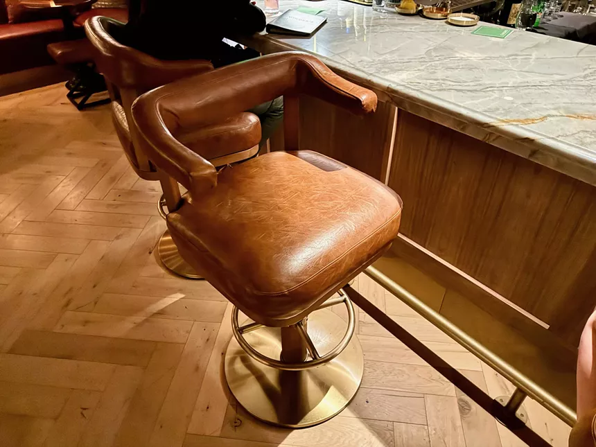 the bar stool at gingers.