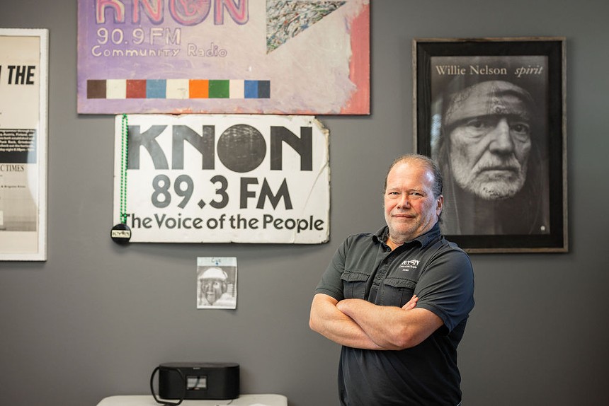 KNON general manager Dave Chaos.