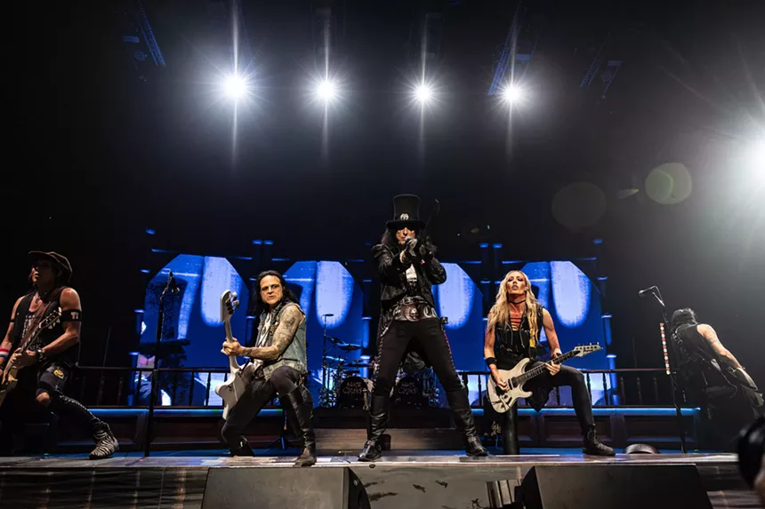 Rob Zombie and Alice Cooper performed at Fort Worth's Dickies Arena.