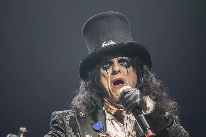 Rob Zombie and Alice Cooper performed at Fort Worth's Dickies Arena.
