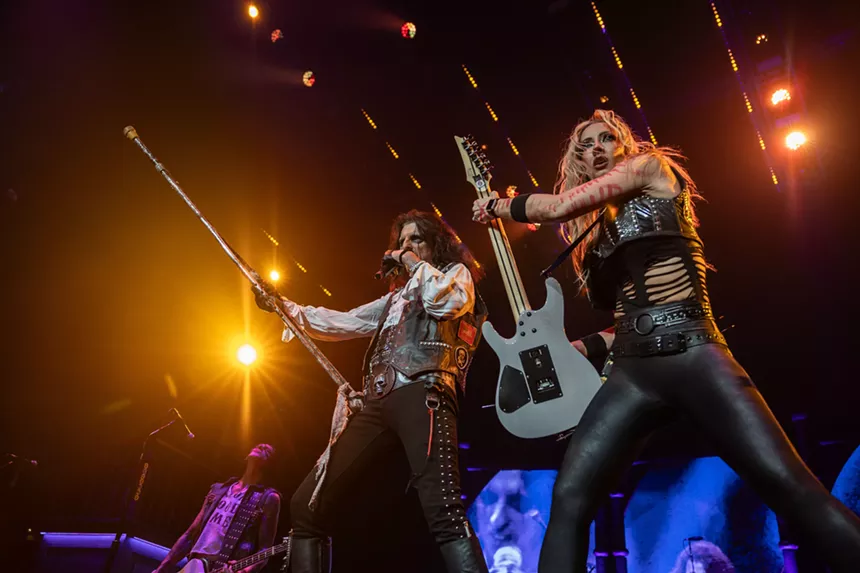 Rob Zombie and Alice Cooper performed at Fort Worth's Dickies Arena.