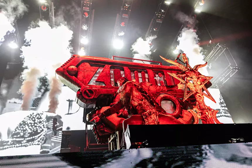Rob Zombie and Alice Cooper performed at Fort Worth's Dickies Arena.