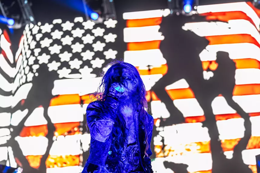 Rob Zombie and Alice Cooper performed at Fort Worth's Dickies Arena.