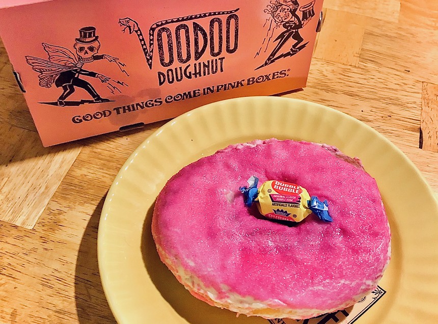 Voodoo Doughnuts bubble gum doughnut