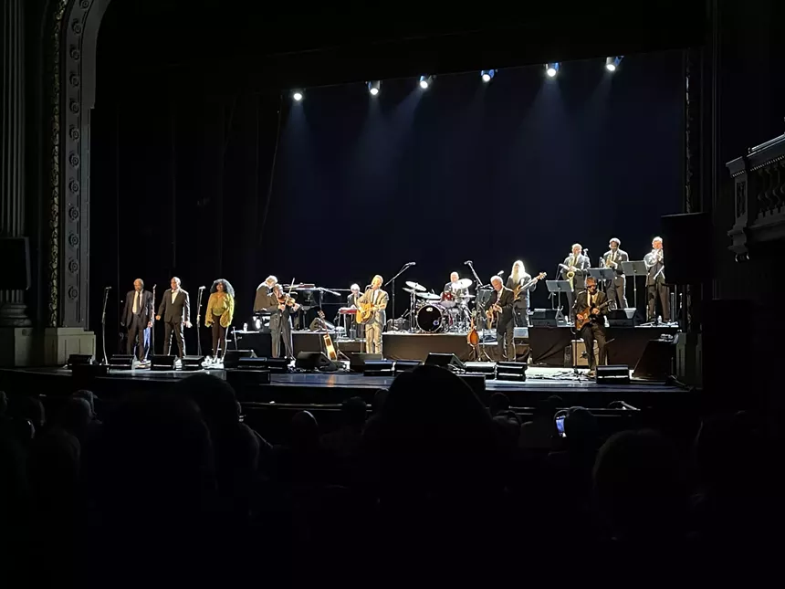 Lyle Lovett and His Large Band performing on Tuesday, Oct. 15, 2024 at the Majestic Theatre in Dallas.