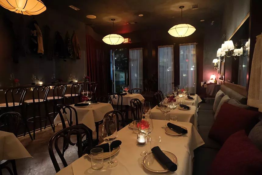 Little Blue Bistro's interior