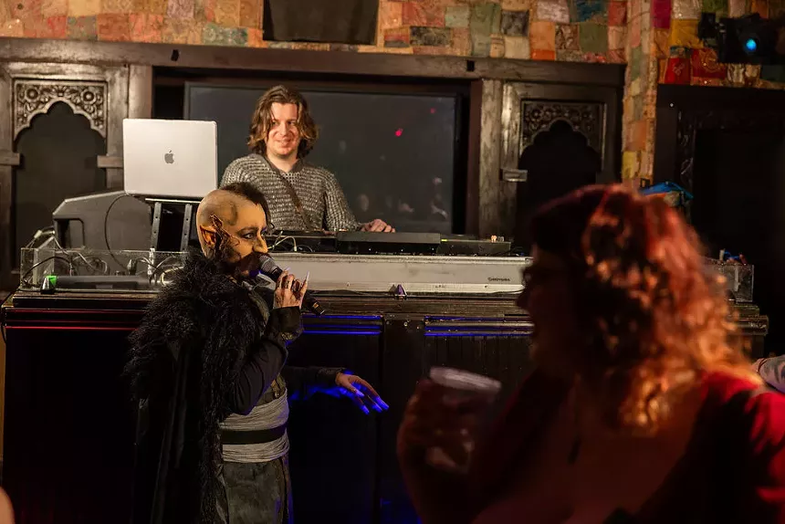 A scene from DJ Blake Ward's High Fantasy party in Dallas.