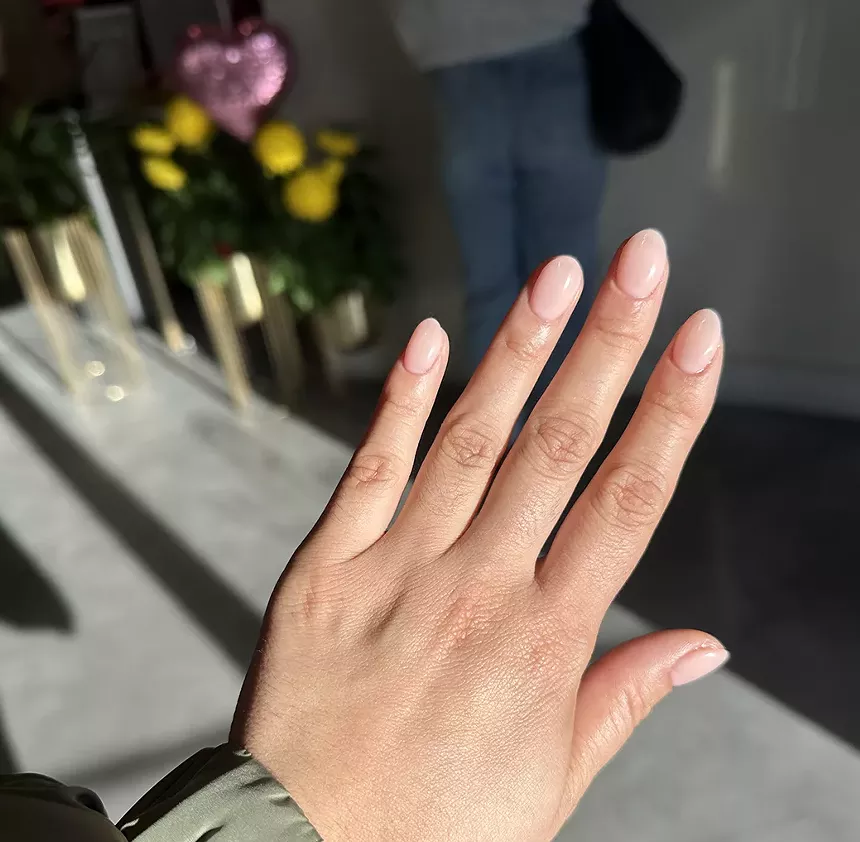 Writer Desiree Gutierrez tries BIAB nails.
