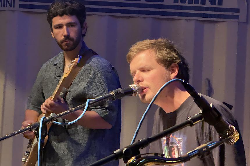 Band performing on stage
