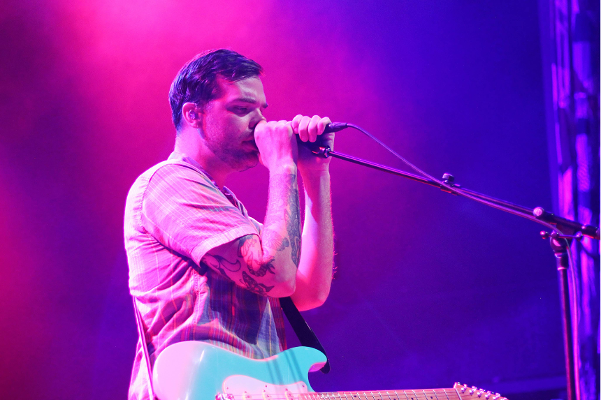 Man performing on stage