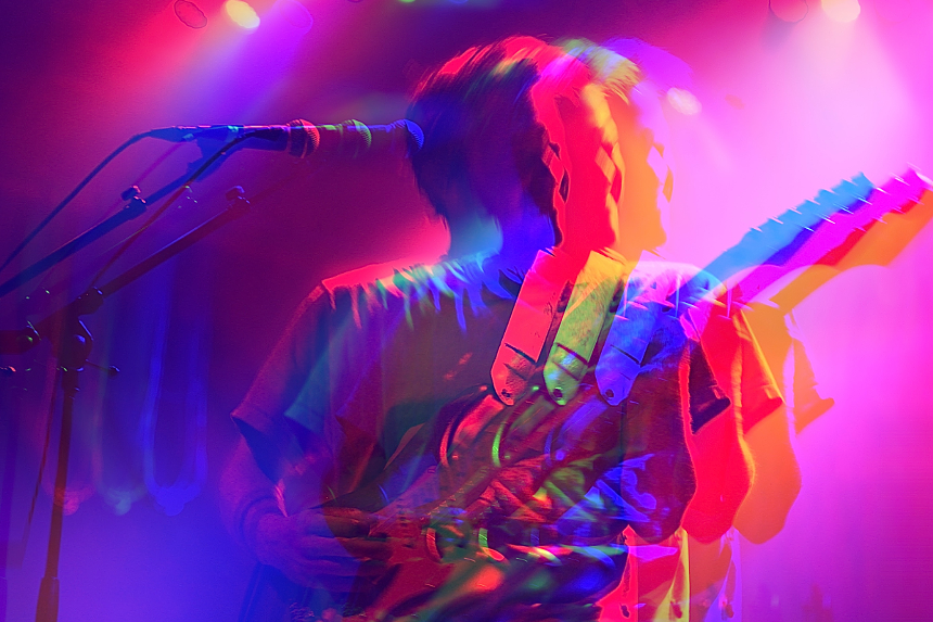 Man performing on stage
