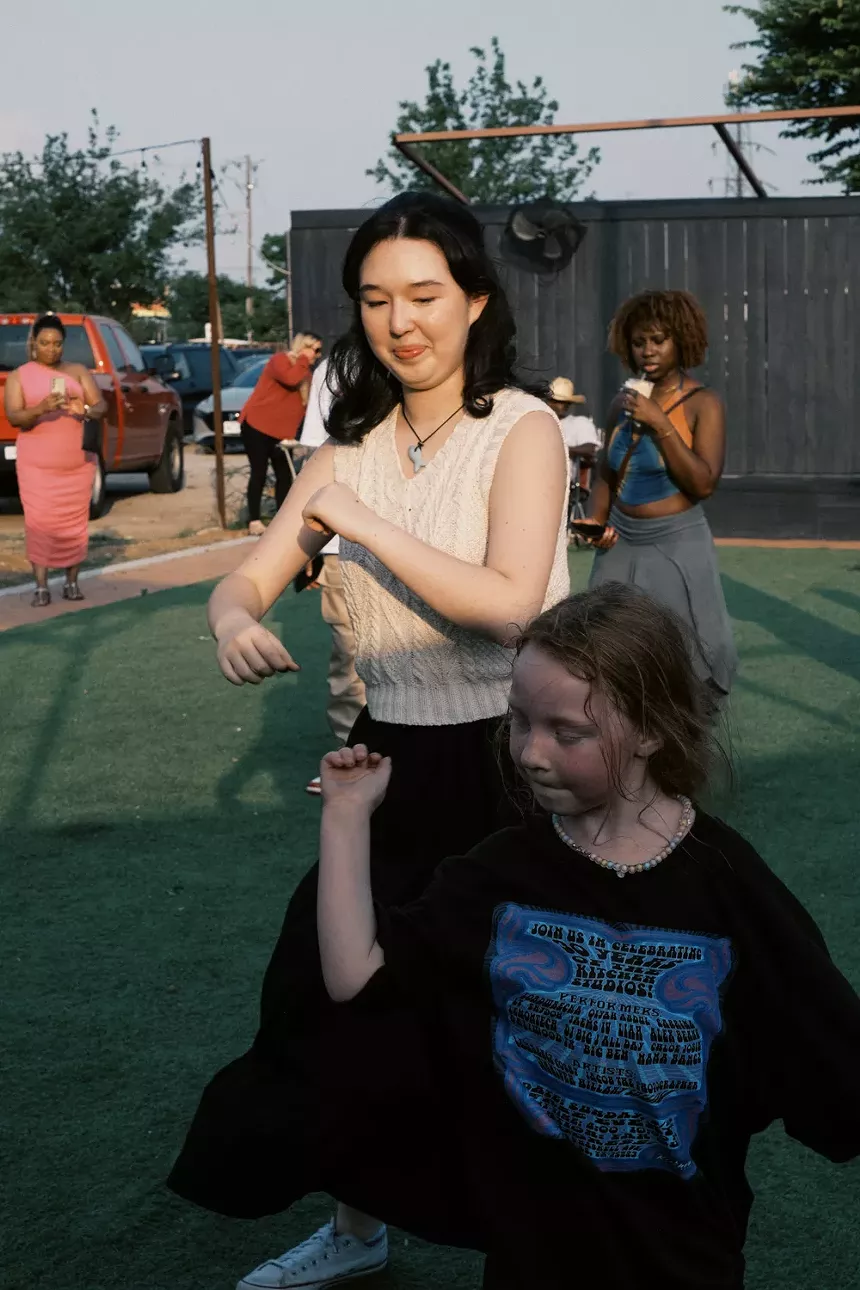 Photo of a kid dancing
