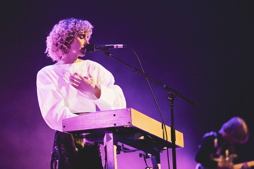 Woman performing on the piano