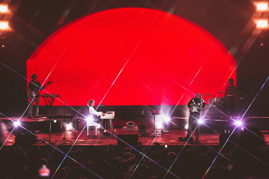 Photo of a band on stage