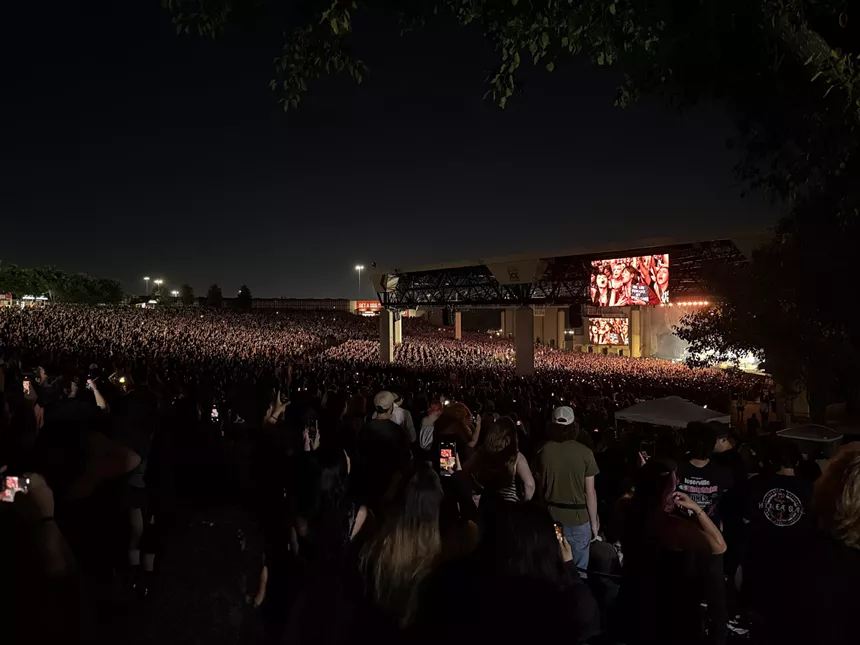 A large crowd at a venue