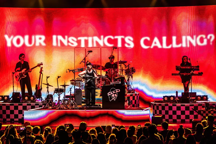 Band performing on stage