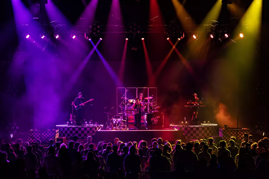 Band performing on stage