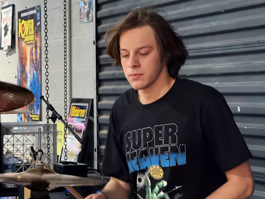 Man drumming