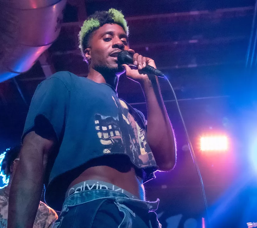 Man performing on stage