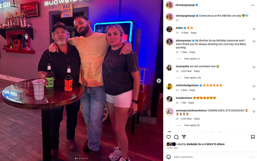 Screenshot from social media
