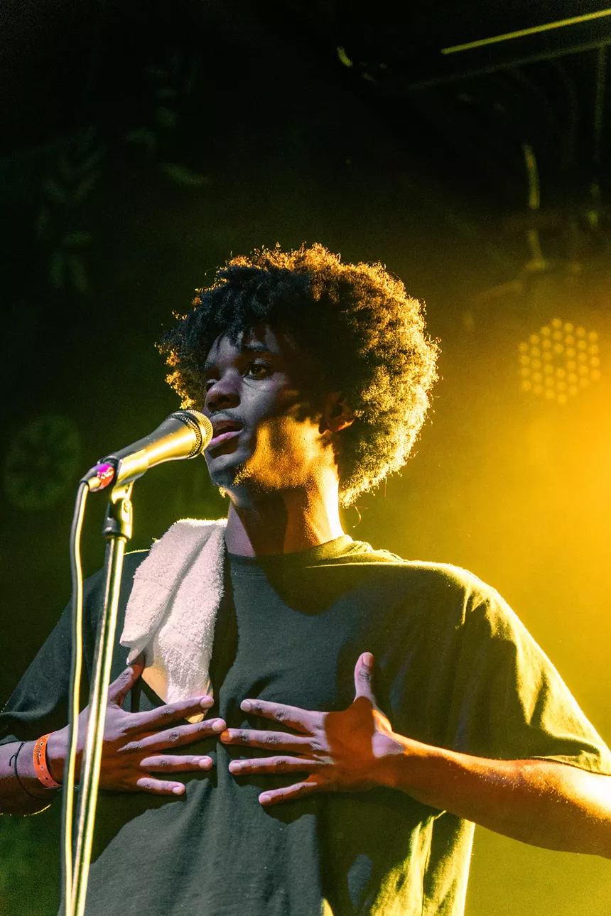 Man performing on stage