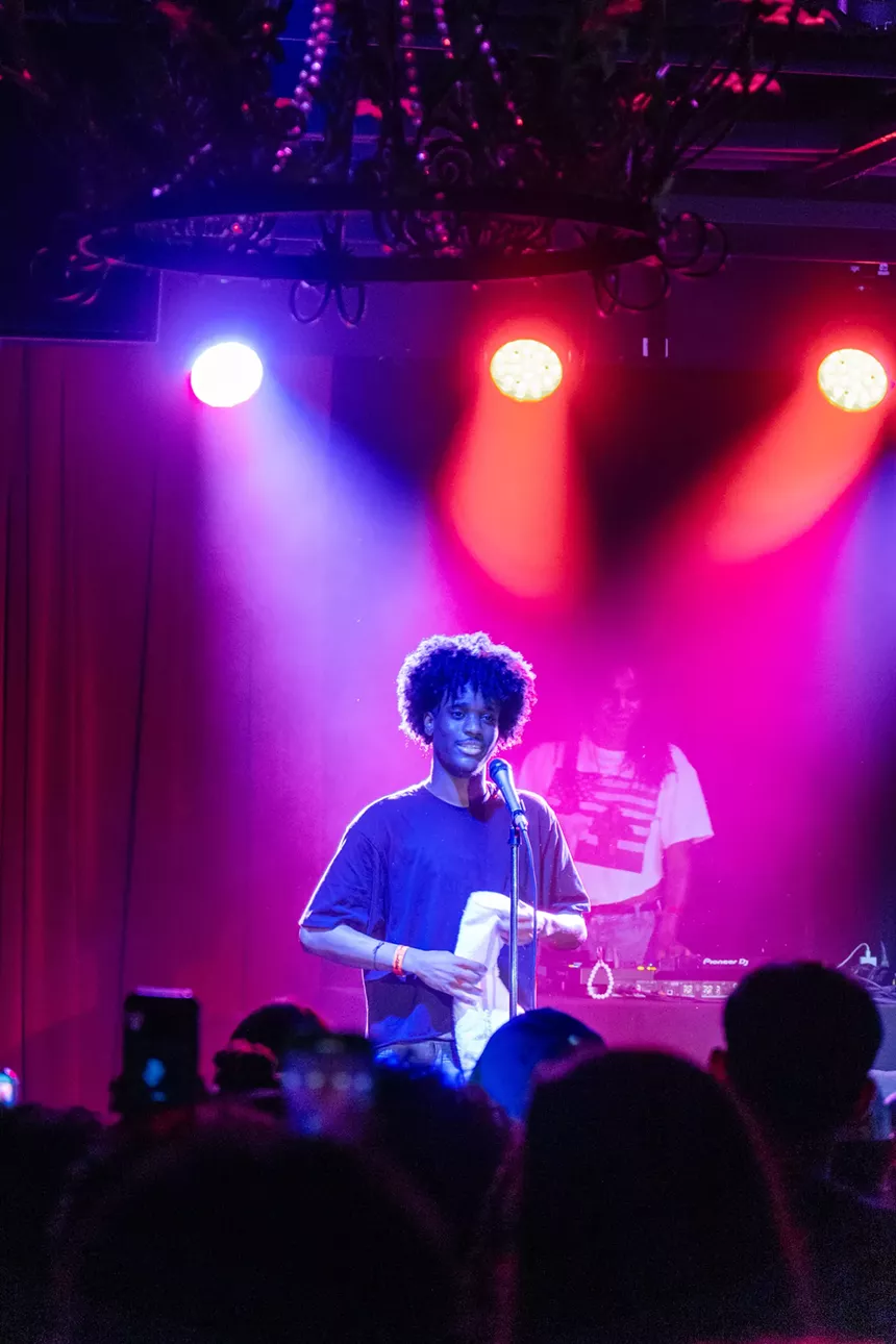 Man performing on stage