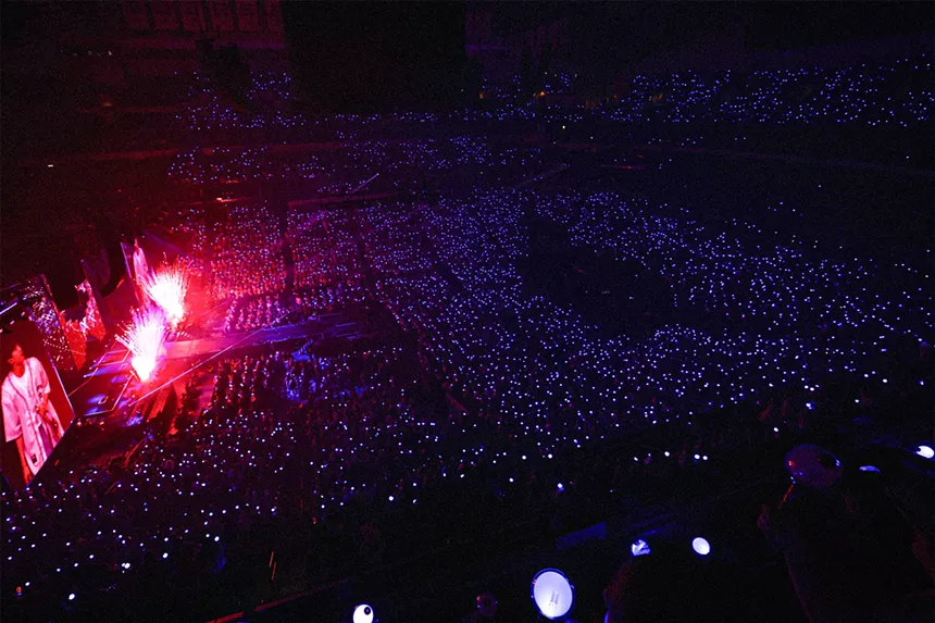 Crowd in an arena