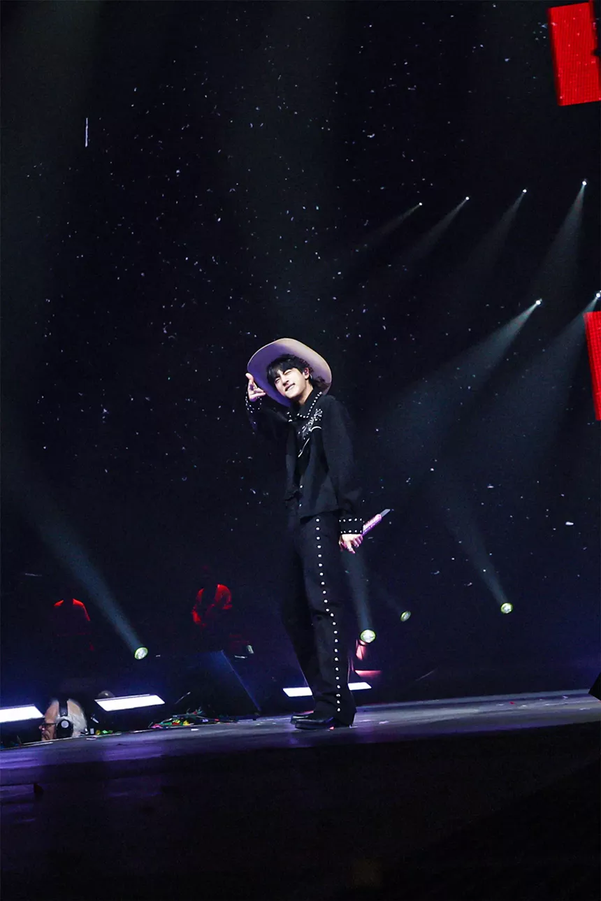 Man performing on stage