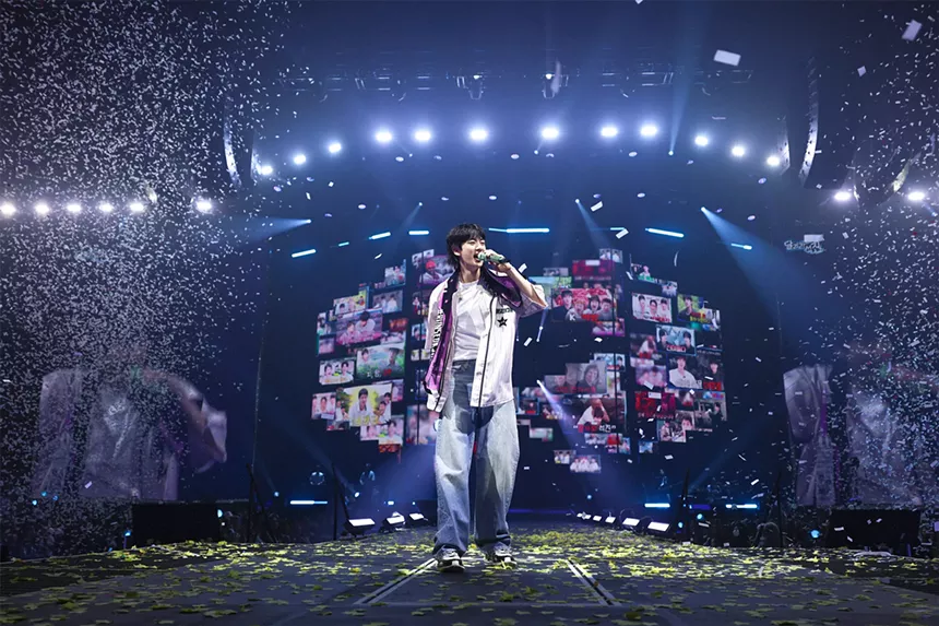 Man performing on stage