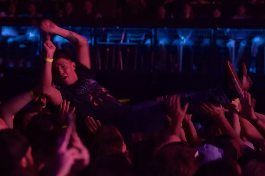 Crowd inside a venue