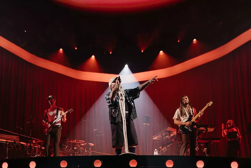 Man performing on stage