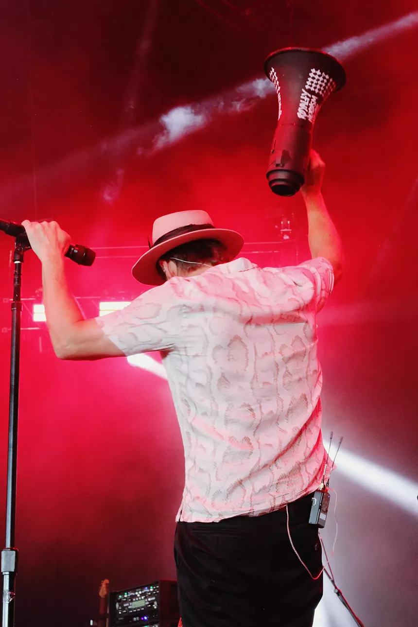 Band performing on stage
