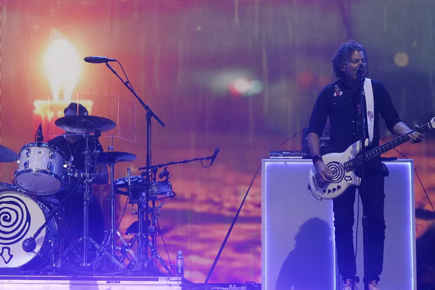 Band performing on stage